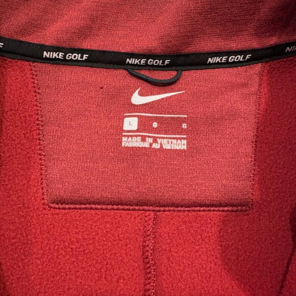 Nike Golf - Quarter Zip Sweater - Red - Men's Size Large - Picture 3 of 3